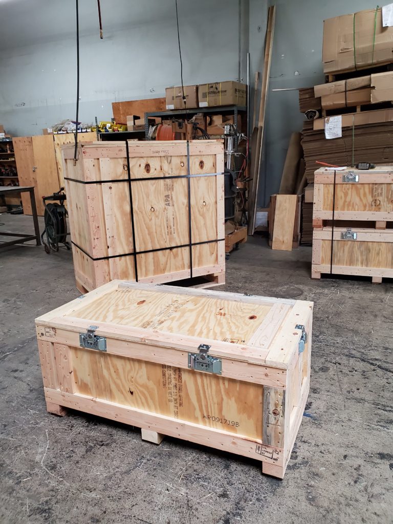 Custom international shipping crates