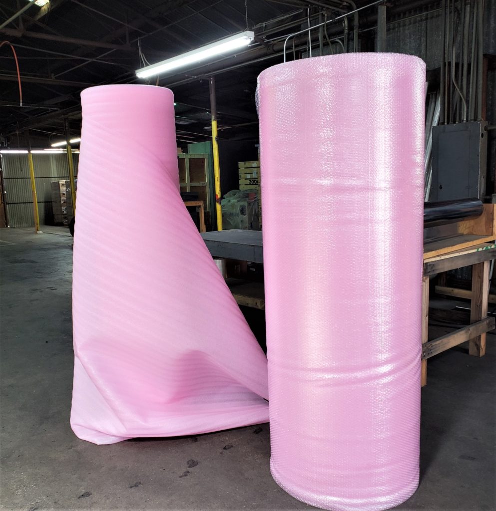 Mighty Gadget Pink Anti-Static Bubble Cushioning Wrap Roll 12 in x 36 feet for Moving & Packaging with Perforated Line Every 12 12” x 36 feet 