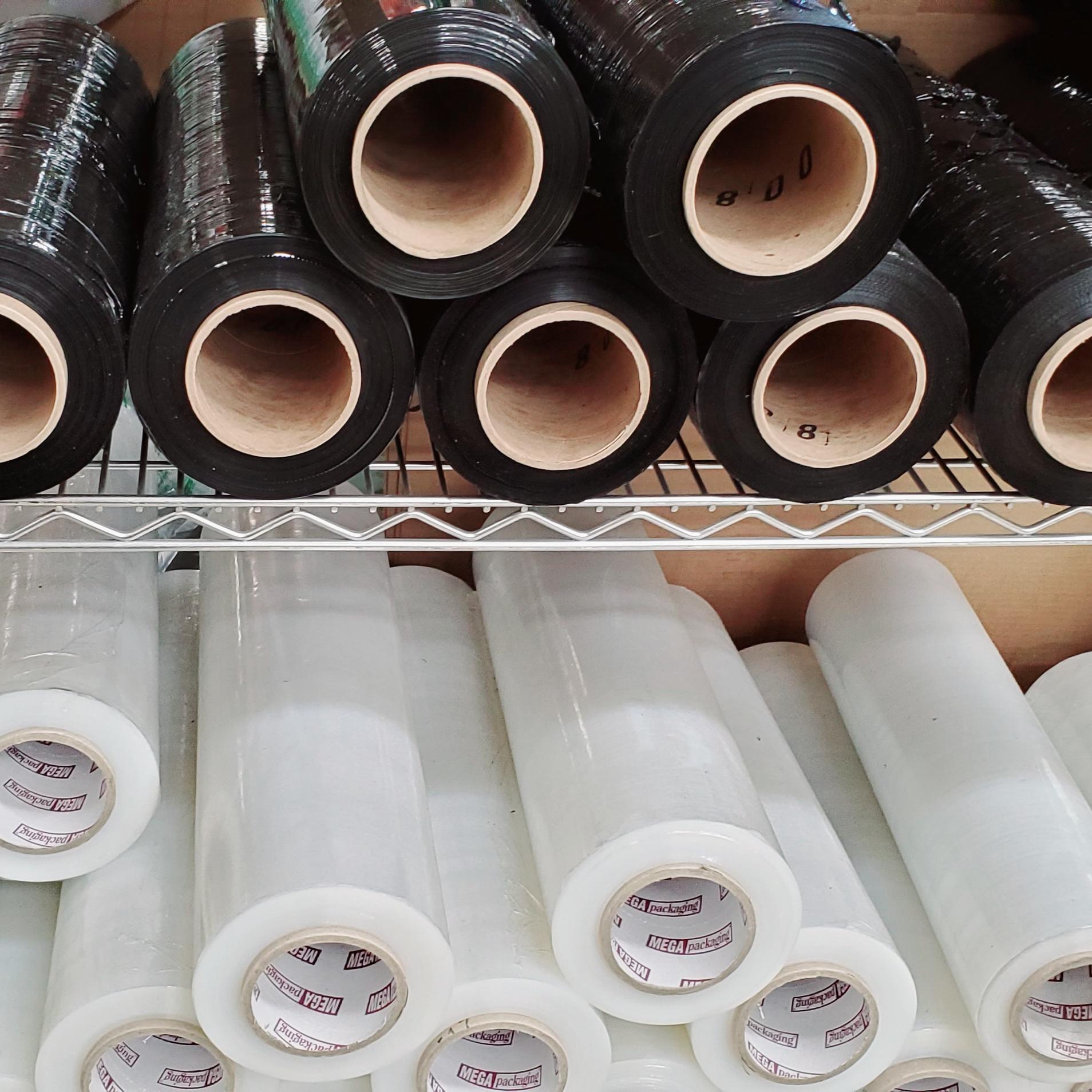 Transparent roll stretch film 6 rolls 50cm x330m 23µ 2kg pallet packaging 