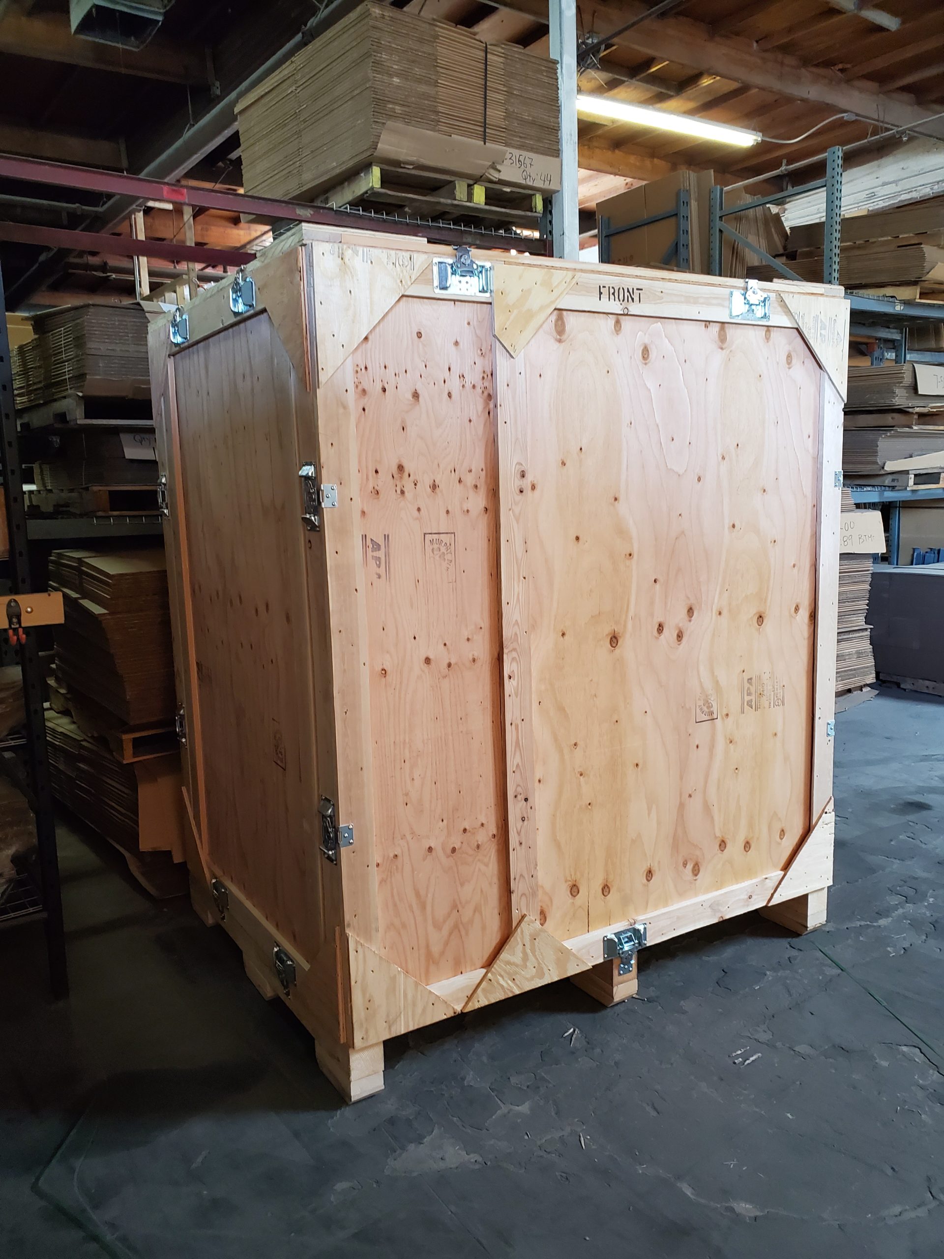 Shipping wood crate