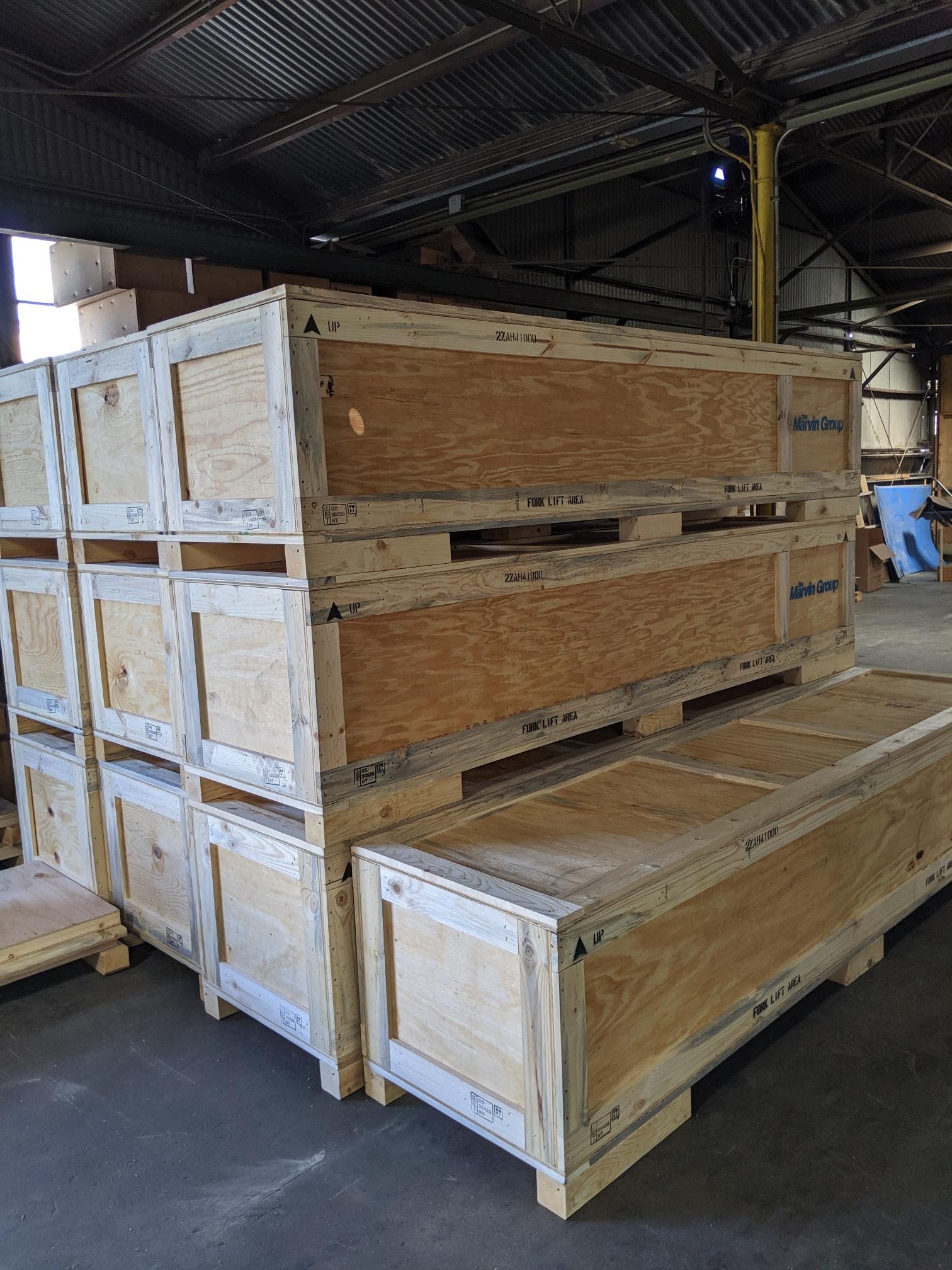International Shipping Crates ISPM 15 Heat Treated Wood Crates