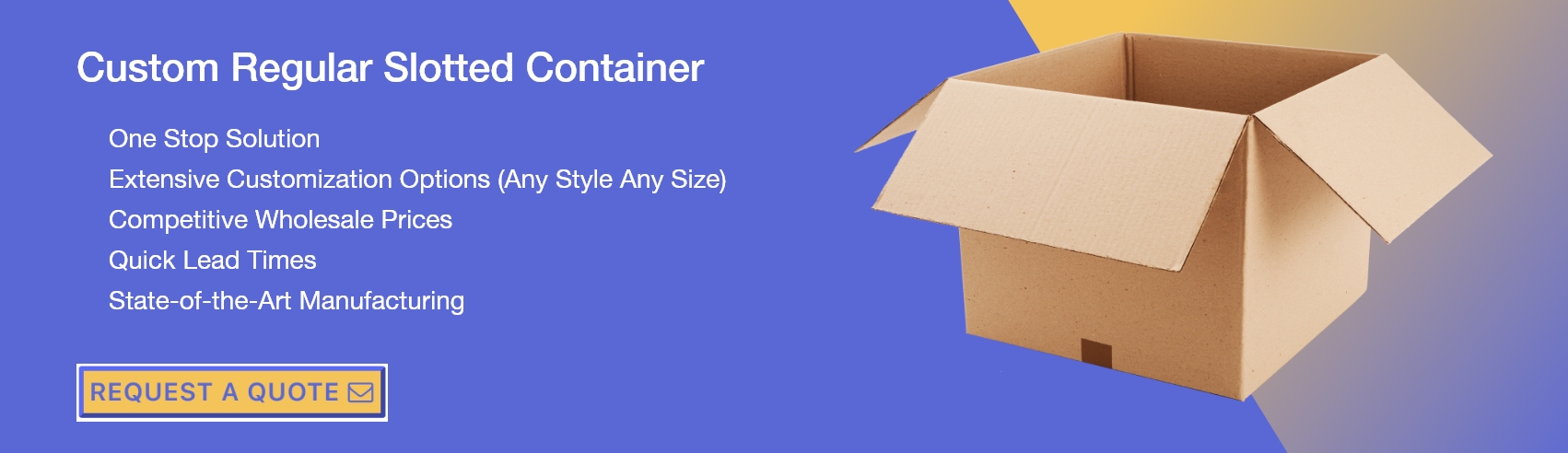 Custom Regular Slotted Container