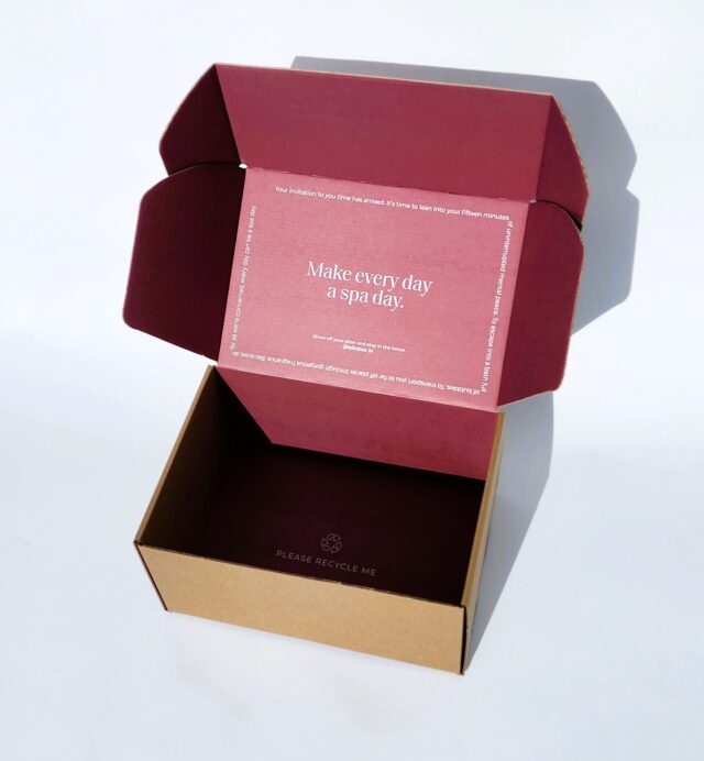 Custom Design Printed Boxes with brand logos and message