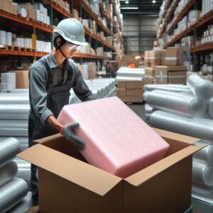 Man shipping Packaging Foam