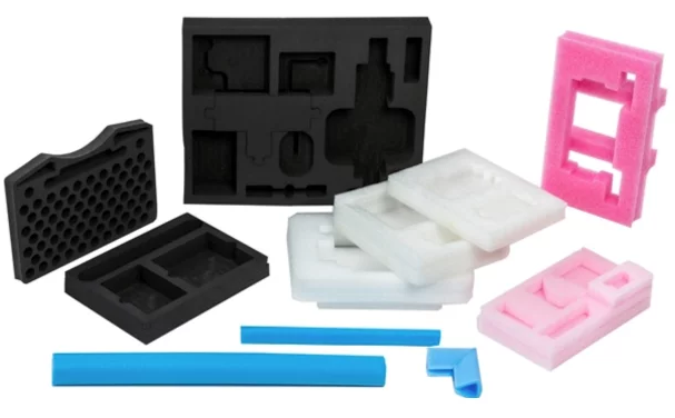 Various Products shown for different industries of Polyethylene Foam.