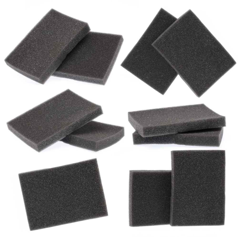 Charcoal Foam Sheet from different angles
